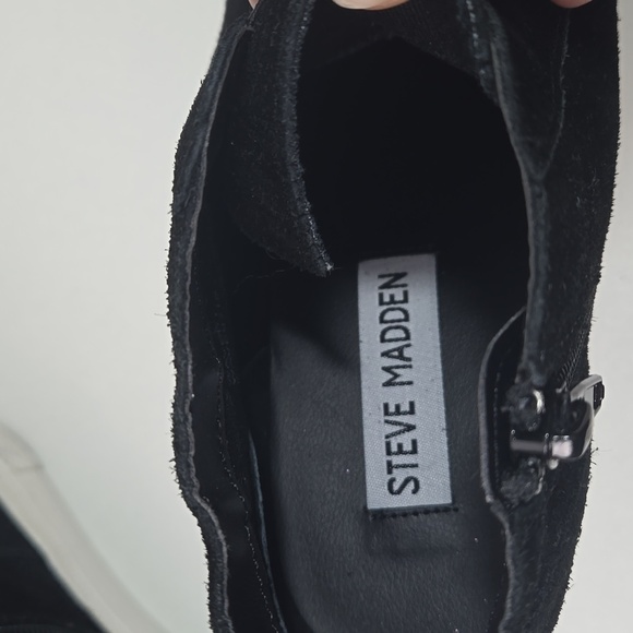 Steve Madden Waverly Black Wedge Sneaker Size 6 EUC - Picture 7 of 8